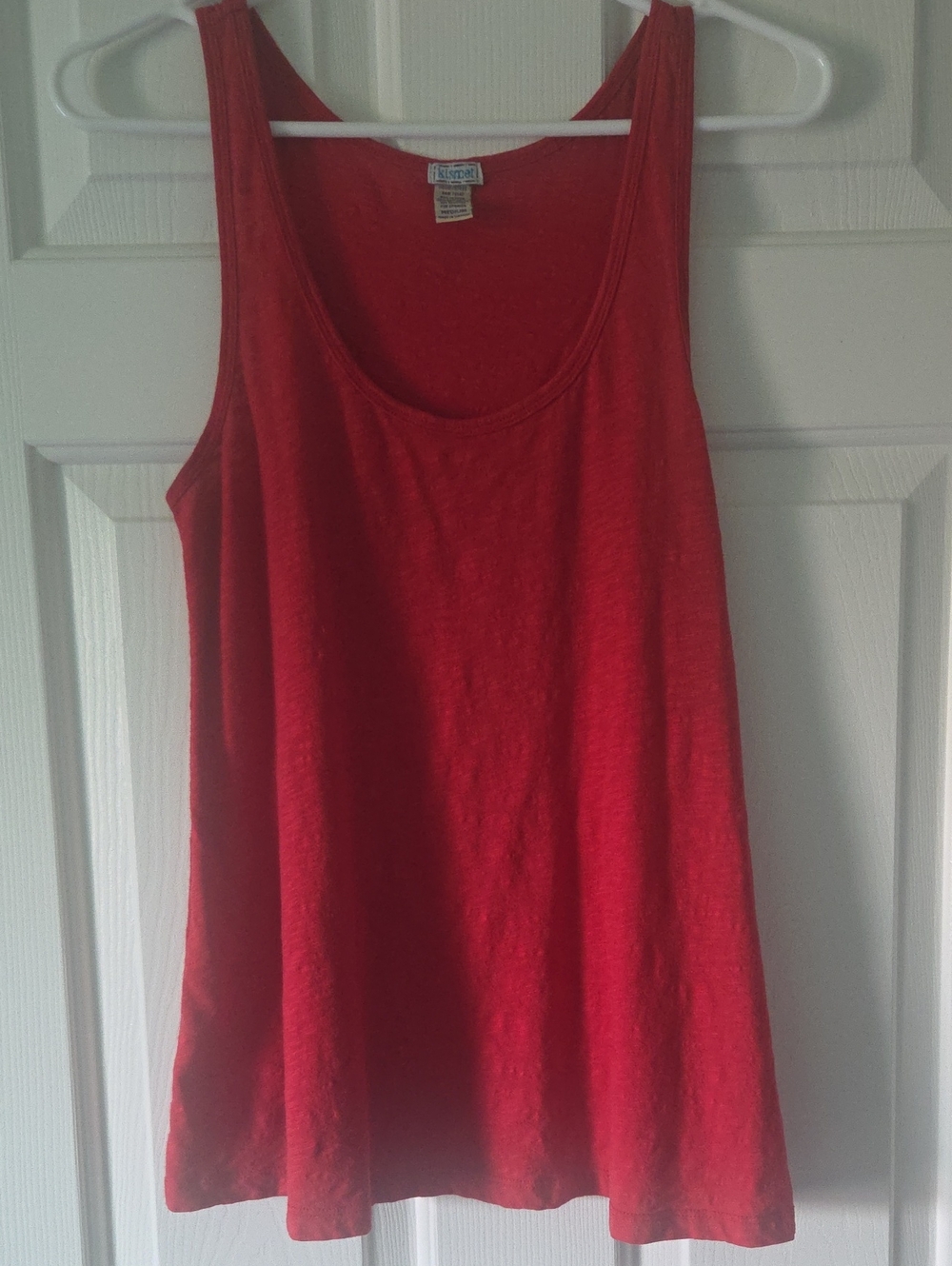 Kismet Red Scoop Neck Tank Top